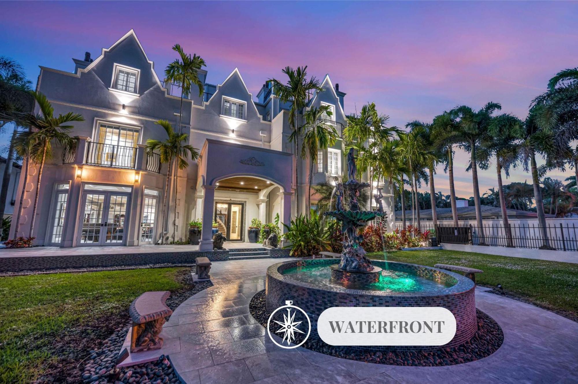 The Modern Castle Canal View Access Rooftop Living Greenhouse Vlllas Fort Lauderdale Eksteriør billede